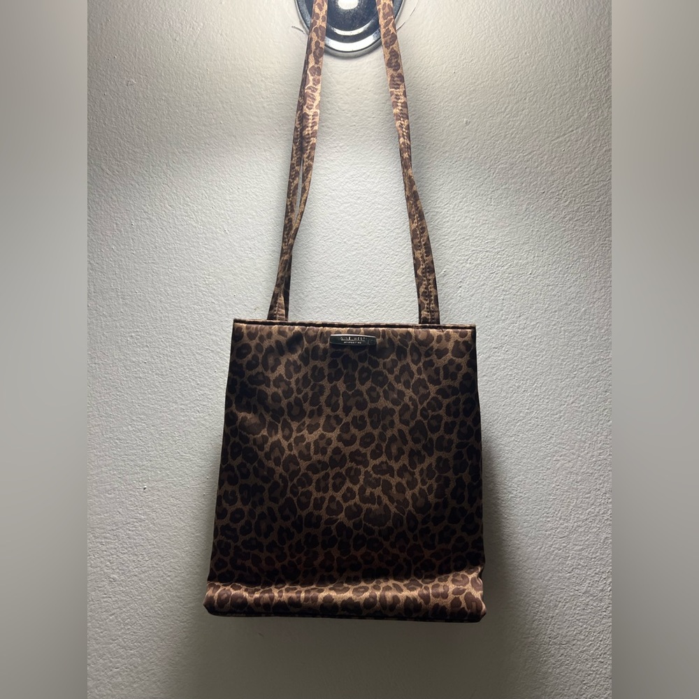 Nine West Satin Cheetah Print Purse